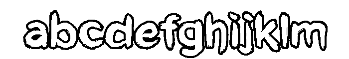 NarconOutline Font LOWERCASE
