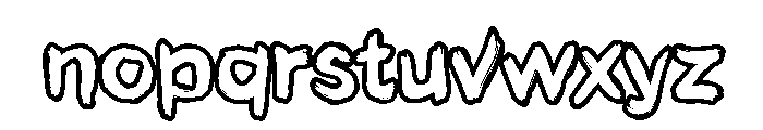 NarconOutline Font LOWERCASE