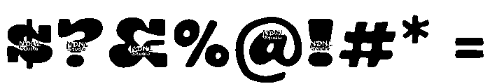 Nastilon Demo Font OTHER CHARS