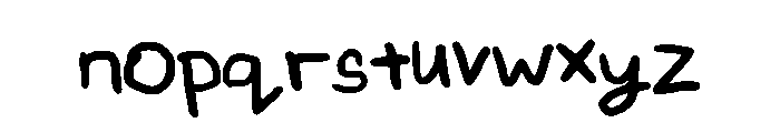 NataliesFont Font LOWERCASE