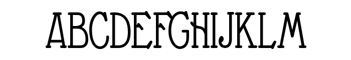 Nathan Condensed Regular Font UPPERCASE