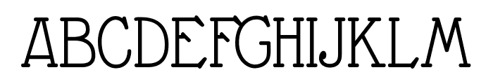 Nathan Regular Font UPPERCASE