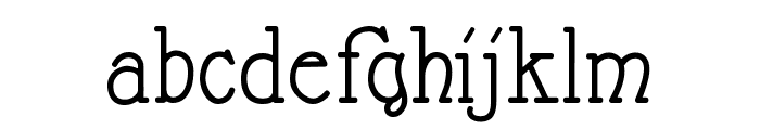 Nathan Semi Expandet Semi-expanded Regular Font LOWERCASE