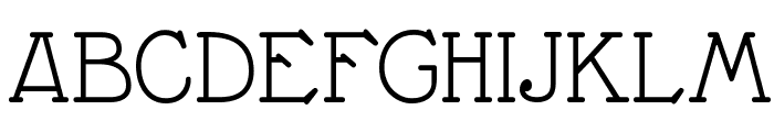 Nathan Semi-expanded Regular Font UPPERCASE