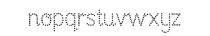 National Primary Dotted Font LOWERCASE