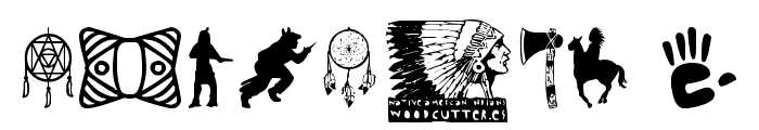 Native American Indians Font OTHER CHARS