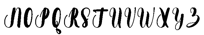 Natural Handmade Font UPPERCASE