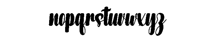 Natural Handmade Font LOWERCASE