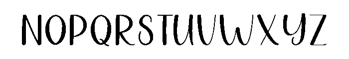 Natural Handwritten Font UPPERCASE