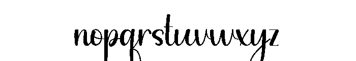 Natural Handwritten Font LOWERCASE