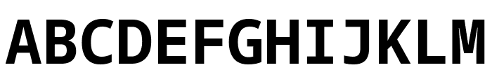 Natural Mono Bold Font UPPERCASE