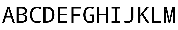 Natural Mono Regular Font UPPERCASE