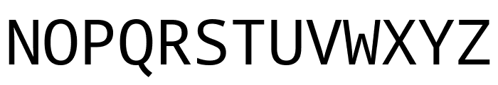 Natural Mono Regular Font UPPERCASE