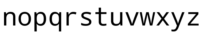 Natural Mono Regular Font LOWERCASE