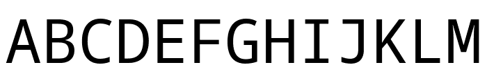 Natural Mono Font UPPERCASE