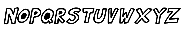 Natural Toons Italic Font LOWERCASE