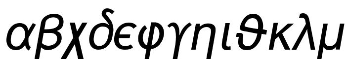 Naxos-Italic Font LOWERCASE