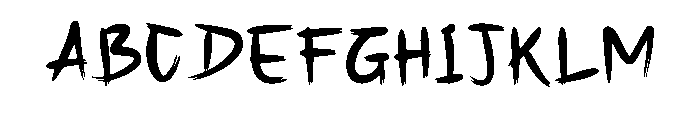Nazumi Font Regular Font UPPERCASE