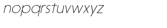 Nanami Rounded Thin Oblique Font LOWERCASE