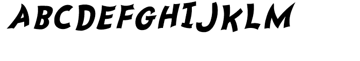 Nanumunga Bold Oblique Font UPPERCASE