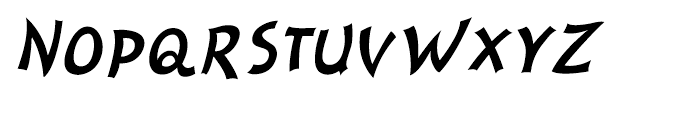 Nanumunga Oblique Font UPPERCASE