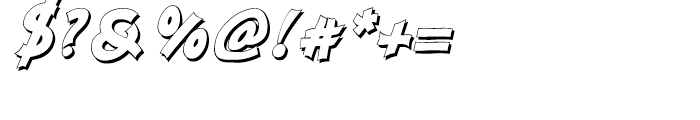Nanumunga Shadow Bold Oblique Font OTHER CHARS