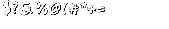 Nanumunga Shadow Font OTHER CHARS