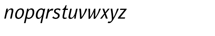 Nat Grotesk Narrow Italic Font LOWERCASE