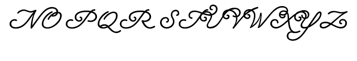 Natalya Monoline Regular Font UPPERCASE