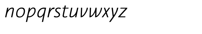 Nautilus Monoline Light Italic Font LOWERCASE