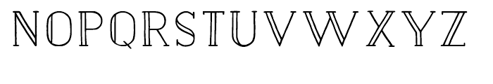 Nave Inline Bold Font LOWERCASE