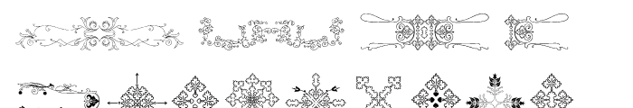Nave Ornaments Three Font LOWERCASE