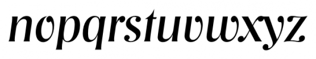 Nashville Serial Italic Font LOWERCASE
