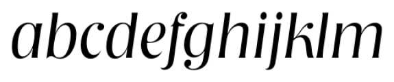 Nashville Serial Light Italic Font LOWERCASE