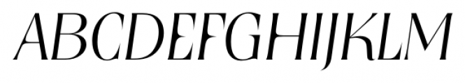 Nashville Serial Xlight Italic Font UPPERCASE