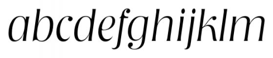 Nashville Serial Xlight Italic Font LOWERCASE