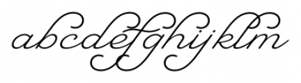 Natalya Monoline Light Font LOWERCASE