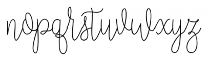 Nathalie Regular Font LOWERCASE