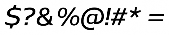 Nauman DemiBold Italic Font OTHER CHARS