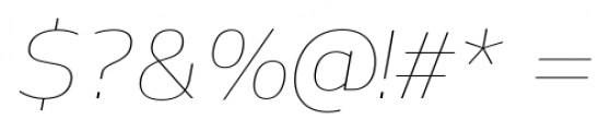 Nauman Thin Italic Font OTHER CHARS
