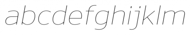 Nauman Thin Italic Font LOWERCASE