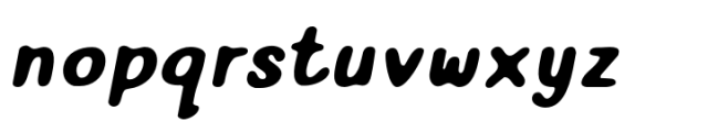 Nabana Blur Bold Italic Font LOWERCASE
