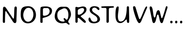 Nabana Blur Regular Font UPPERCASE