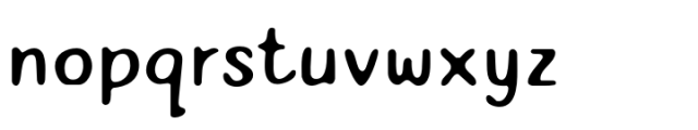 Nabana Blur Regular Font LOWERCASE