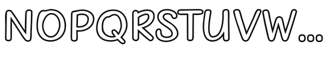 Nabana Outline Regular Font UPPERCASE