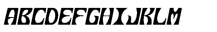 Nabsor Oblique Font UPPERCASE