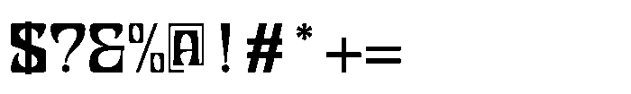 Nabsor Regular Font OTHER CHARS