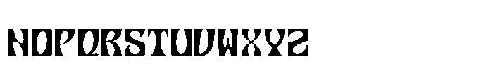 Nabsor Regular Font LOWERCASE