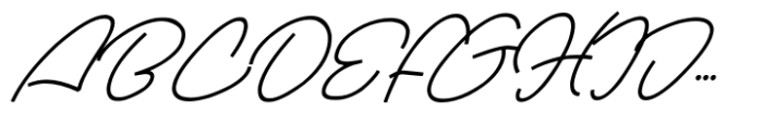 Nachel Victoria Italic Font UPPERCASE