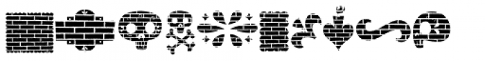 Nacho Dingbat Wall Font LOWERCASE